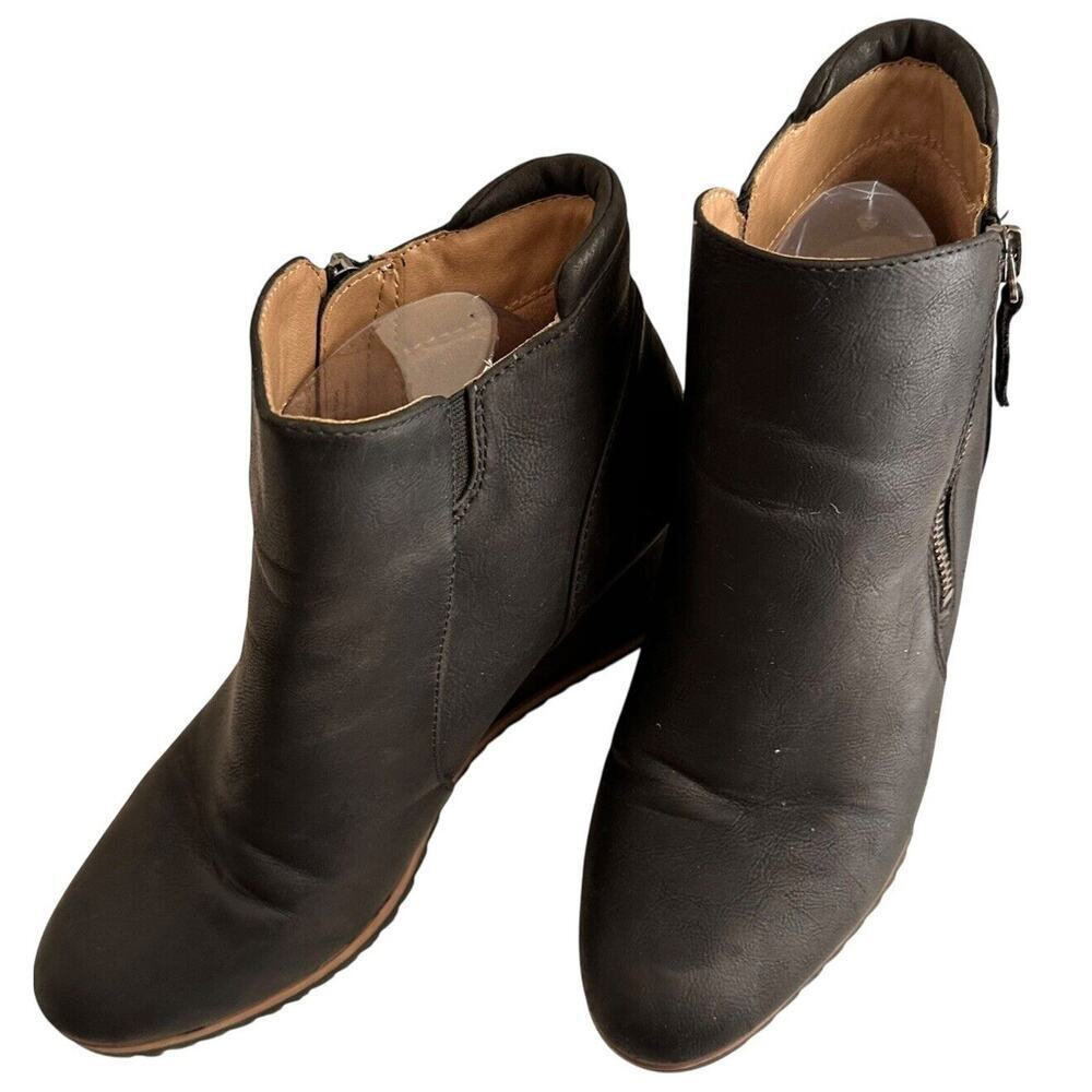 Soul Naturalizer Womens Size 10M Haley Black Wedge Boots Shoes Careerwear Witchy - Picture 13 of 16